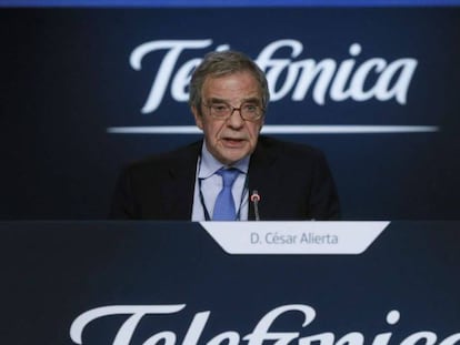 El expresidente de Telef&oacute;nica, C&eacute;ar Alierta.