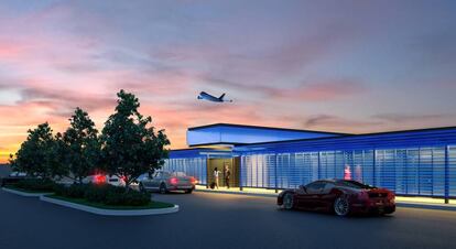La nueva terminal de aeropuerto de Los Ángeles.