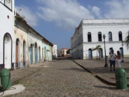 La Rua do Trapiche, en São Luís de Maranhão (Brasil).