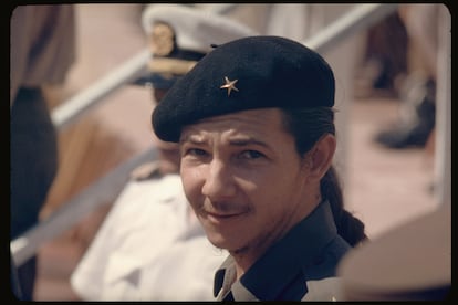 Raúl Castro en La Habana, Cuba en 1959.