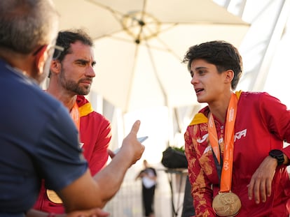 Álvaro Martín y María Pérez, durante su diálogo.