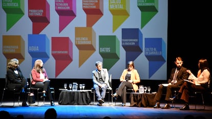 El panel 'Economa circular', durante un encuentro de ONU Uruguay.