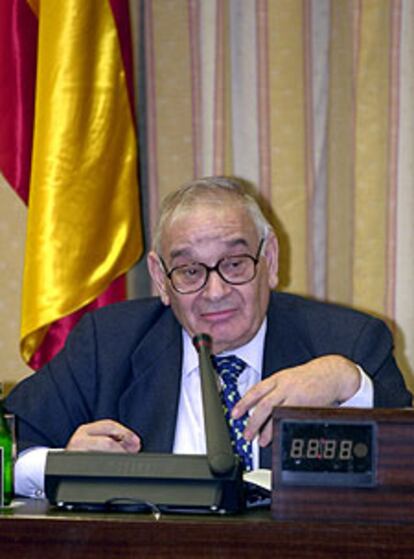 Blas Calzada, durante su intervención ayer en el Congreso.