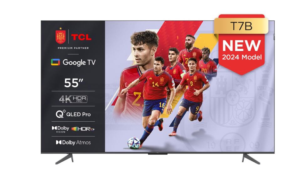 Smart TV con tamaño de 55 pulgadas.