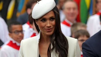 Meghan Markle este lunes en el D&iacute;a de la Commonwealth en Londres.