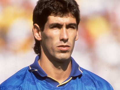 El futbolista colombiano
Andrés Escobar fotografiado en 1994.