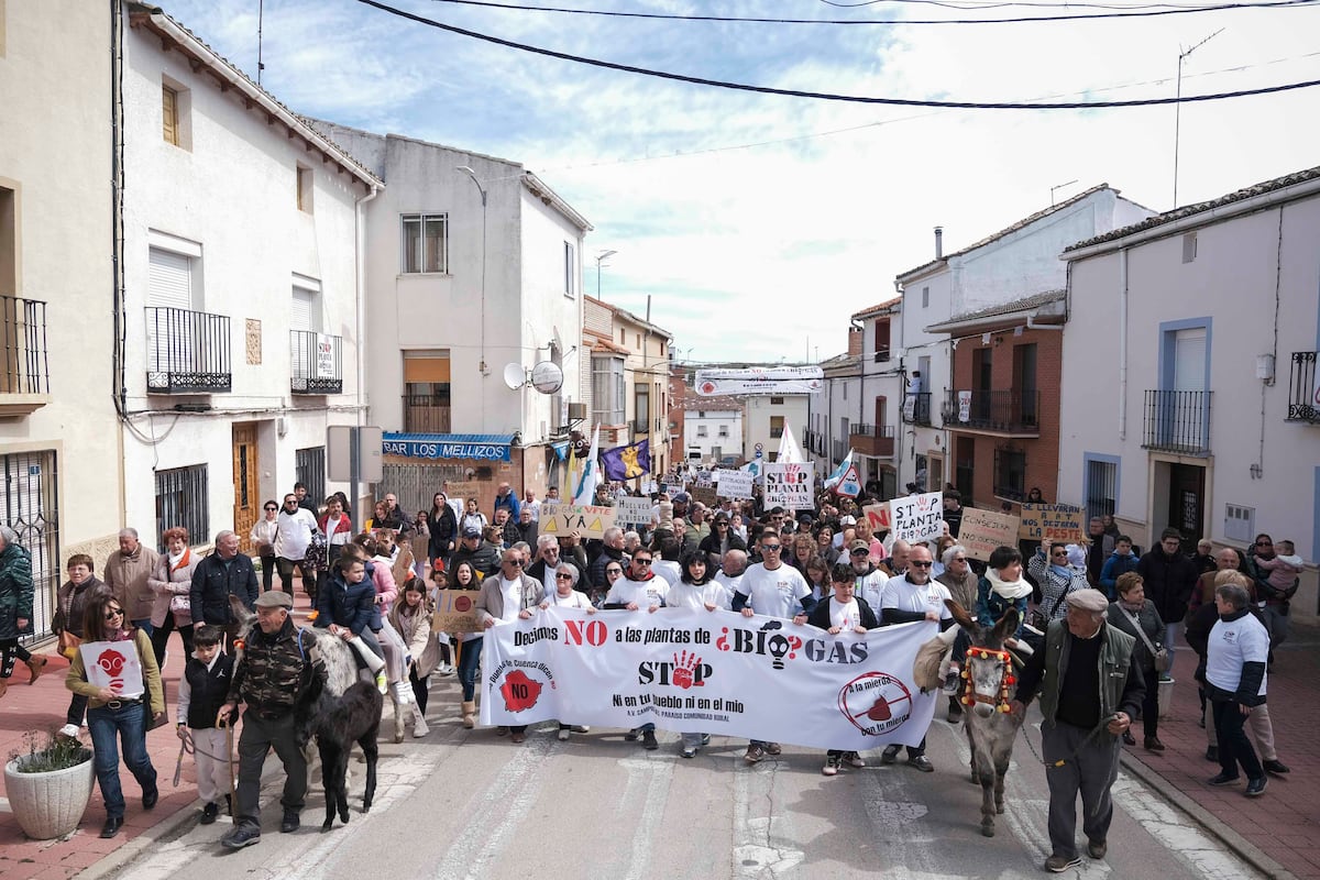 Una protesta clama en Cuenca contra las plantas de biometano: “Nuestros pueblos no son espacios vacíos”