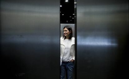 La Ministra de Sanitat Carmen Montón, aquest dilluns, durant la roda de premsa.