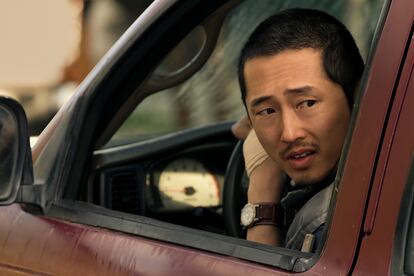 Steven Yeun, in 'Beef'.