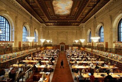 Panorámica de la sala central de la New York Public Library, que se mantendrá intacta.