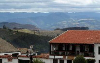 Fotografía de la población de Monguí ubicada en el departamento de Boyacá, centro de Colombia. EFE/Archivo