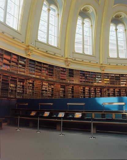 La biblioteca del museo.