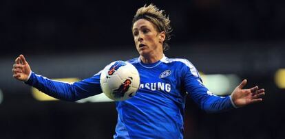 Fernando Torres, en un partido con el Chelsea