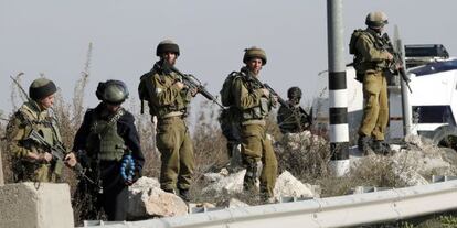 Soldados del Ejército israelí el pasado 11 de diciembre en Cisjordania.