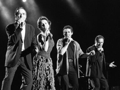 Serrat, Ana Belén, Víctor Manuel y Miguel Ríos.