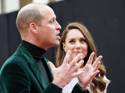 Guillermo de Inglaterra y Kate Middleton, en la entrega en Londres de los premios Earthshot el 17 de octubre de 2021.