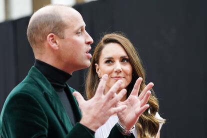 Guillermo de Inglaterra y Kate Middleton, en la entrega en Londres de los premios Earthshot el 17 de octubre de 2021.