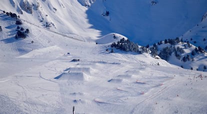 El nuevo 'snowpark' Era Marmota, en Baqueira Beret.