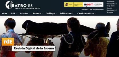 Nuevo diseño de la web del Centro de Documentación Teatral, www.teatro.es