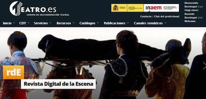 Nuevo diseño de la web del Centro de Documentación Teatral, www.teatro.es