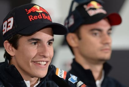 Marc M&aacute;rquez during a press conference ahead the Australian Grand Prix. 