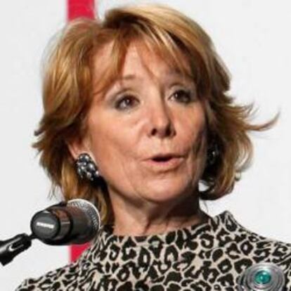 Esperanza Aguirre, presidenta de la Comunidad de Madrid.