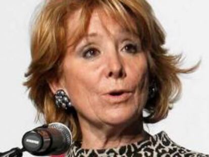 Esperanza Aguirre, presidenta de la Comunidad de Madrid.
