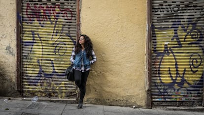 A young woman in Madrid.