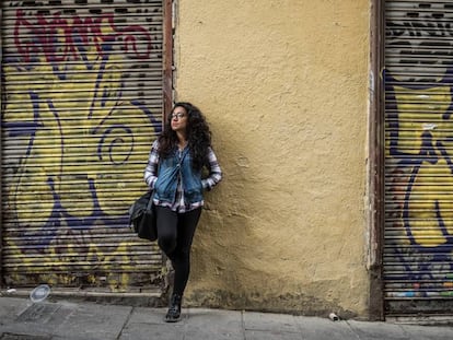 A young woman in Madrid.