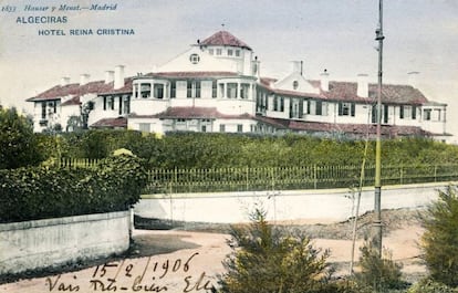 Hotel María Cristina, sede de la conferencia de Algeciras en 1906.