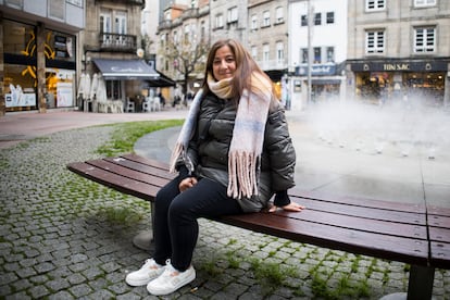 Ana García posa en una calle del centro de Pontevedra