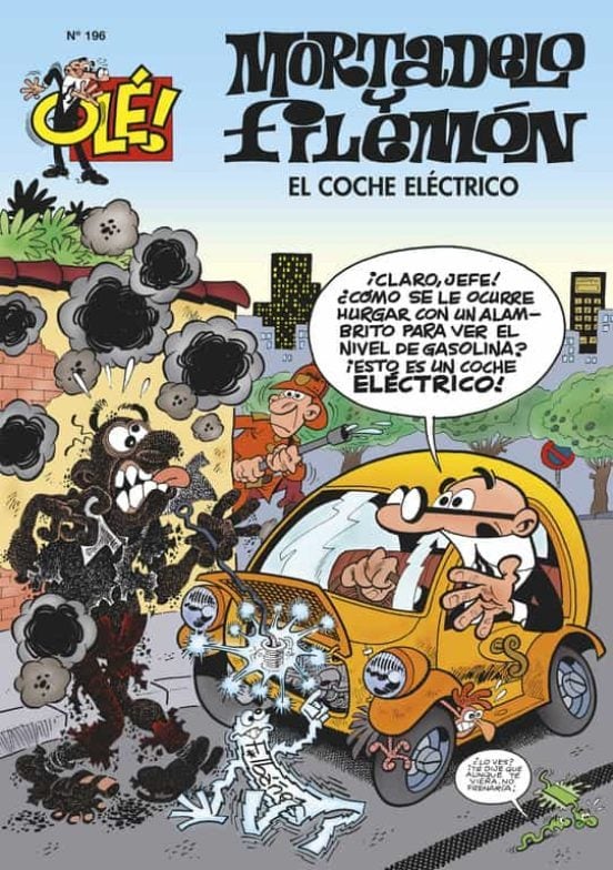 Portada de 'Mortadelo y Filemón. El coche eléctrico'