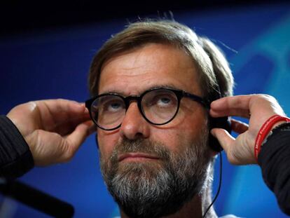 Jürgen Klopp durante su conferencia en el Wanda, este lunes.