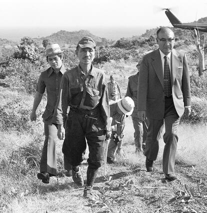 El soldado japonés Hiroo Onoda, que estuvo 30 años escondido en la isla filipina de Lúbang creyendo que seguía la Segunda Guerra Mundial. Herzog le ha dedicado el libro 'El crepúsculo del mundo'.