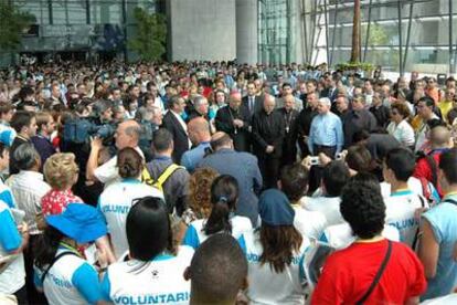 Minuto de silencio por las víctimas de Valencia en el Encuentro Mundial de las Familias.