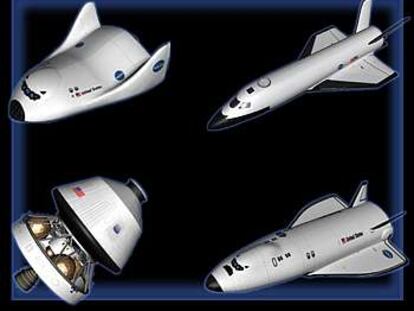 Boceto de las naves que la Nasa planea construir para sustituir al 'Columbia'.