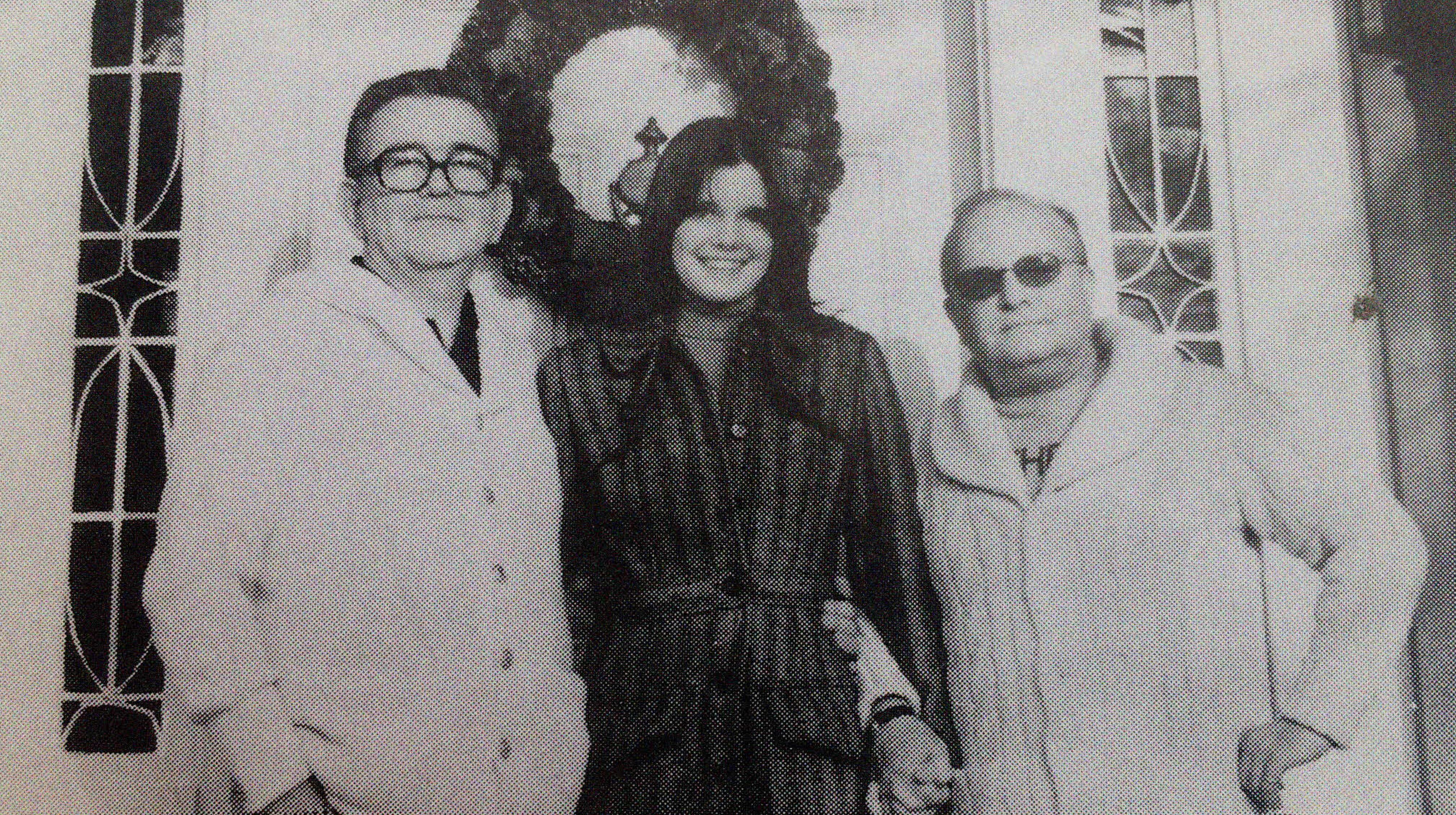 John O'Shea, Kate Harrington y Truman Capote.