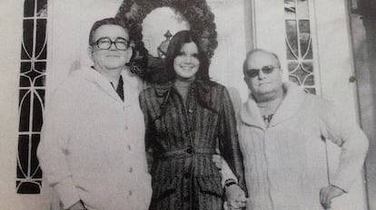 John O'Shea, Kate Harrington y Truman Capote.