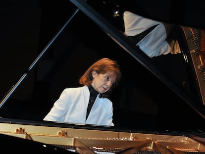 La pianista francesa Anne Queffélec, durante un concierto en Nantes, en una imagen de archivo. 