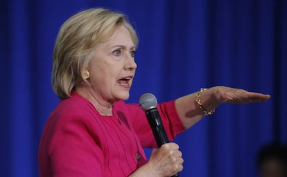 Clinton, en un acto del pasado 16 de agosto en Filadelfia.