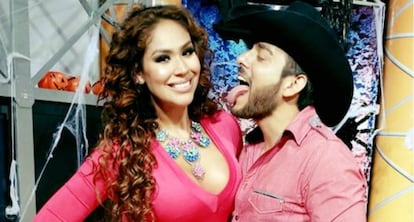 Tania Reza y Enrique Tovar en su programa.