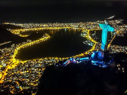 Orla do Rio de Janeiro vista a partir do Cristo Redentor.