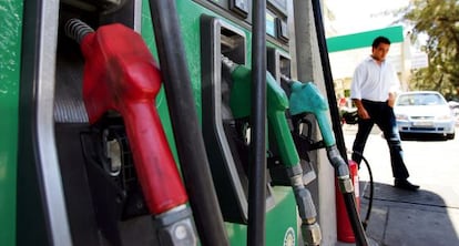 Surtidor de una gasolinera.