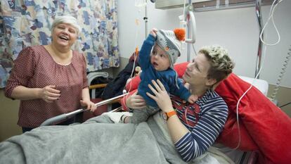 Marieke Vervoort, durante un ingreso hospitalario en 2018.