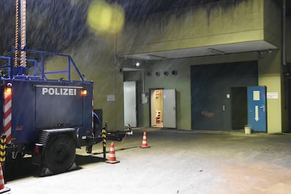La entrada del búnker de Traben-Trarbarch en una foto de la policía alemana.