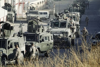 Spanish troops in Qala-i-Naw (Afghanistan) in October 2012.