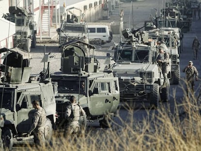 Spanish troops in Qala-i-Naw (Afghanistan) in October 2012.