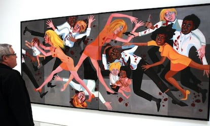 'The American People Series #20: Die' by Faith Ringgold (1967). 