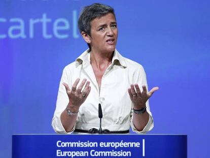 La comisaria europea de Competencia, Margrethe Vestager.