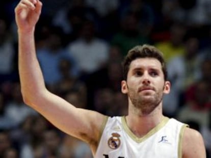 Rudy Fern&aacute;ndez, durante un partido con el Real Madrid